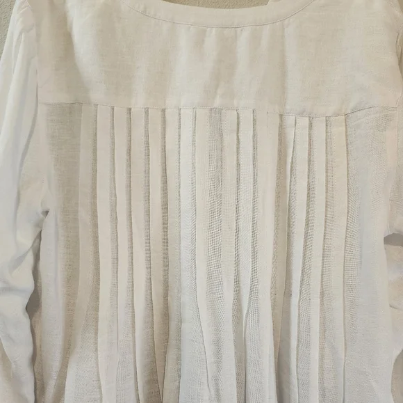 J. Jill Linen Viscose Blue Stripe Breezy Tunic Size XL NWOT - Picture 9 of 10